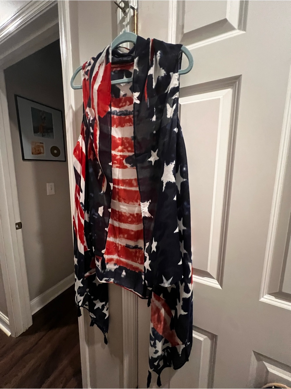 American Flag Star & Stripe Lightweight Draped Vest